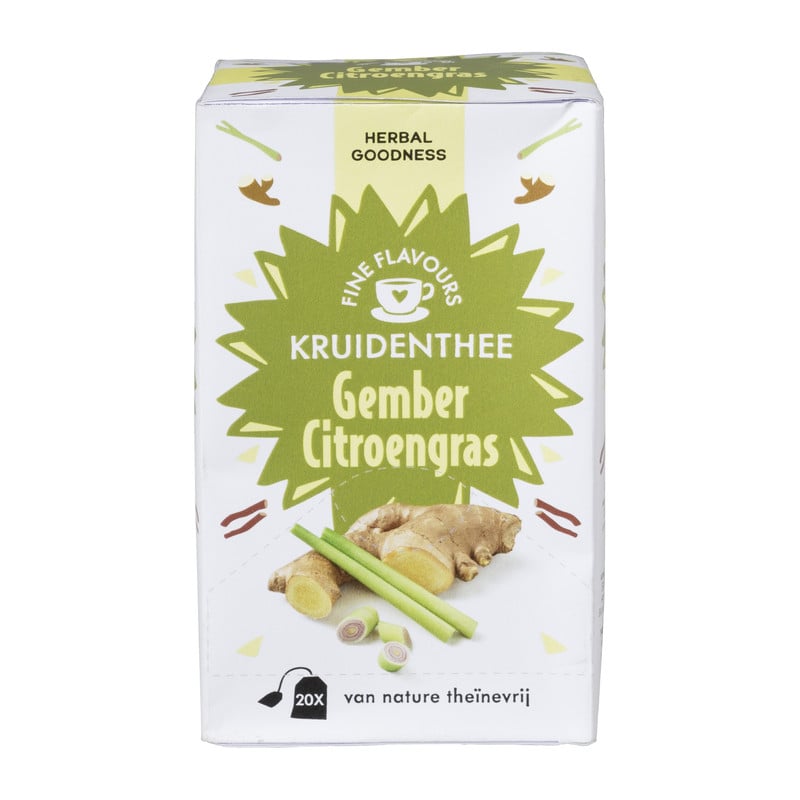 Fine flavours kruidenthee -  gember citroengras - 20 zakjes