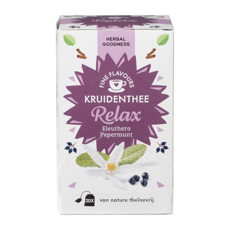 Fine Flavours kruidenthee - relax - 20 zakjes
