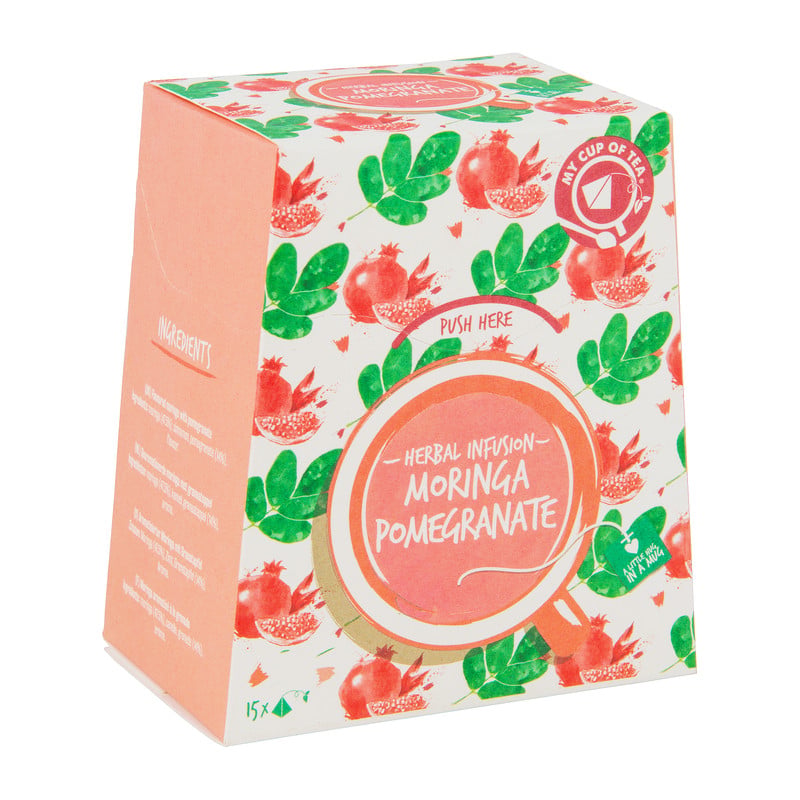 Herbal infusion - moringa granaatappel