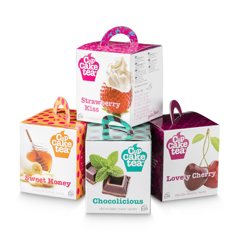 Cupcake tea - set van 4