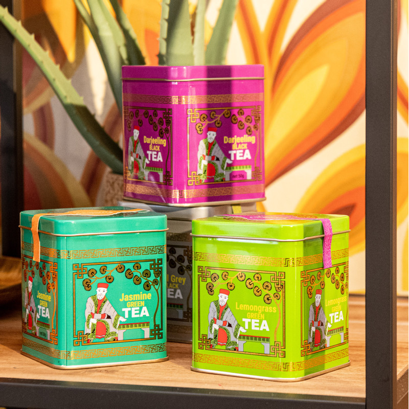 Thee in blik - groene jasmijn - 50 gram