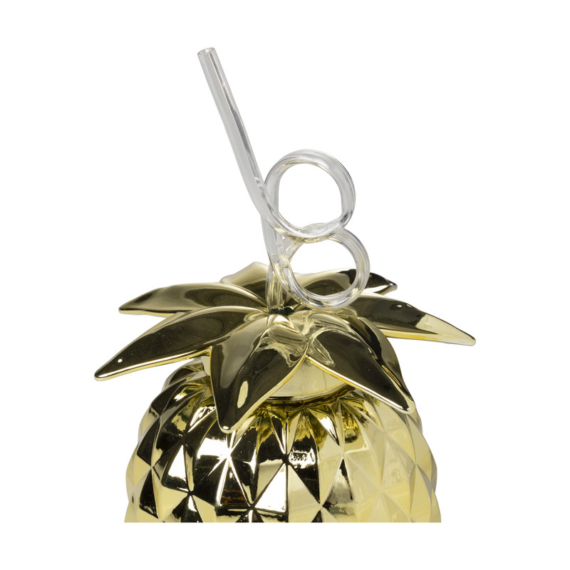 Drinkbeker - ananas - goud - .. ml