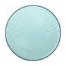 Bord streep - blauw - ø22x1.5 cm
