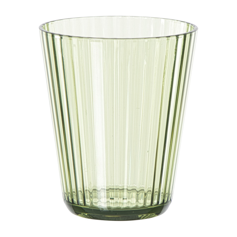 Glas streep - groen - 300 ml