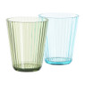 Glas streep - groen - 300 ml