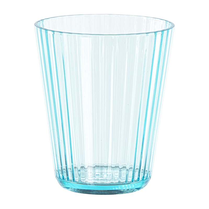 Glas streep - blauw - 300 ml