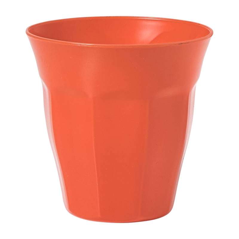 Beker facet - rood - 250 ml