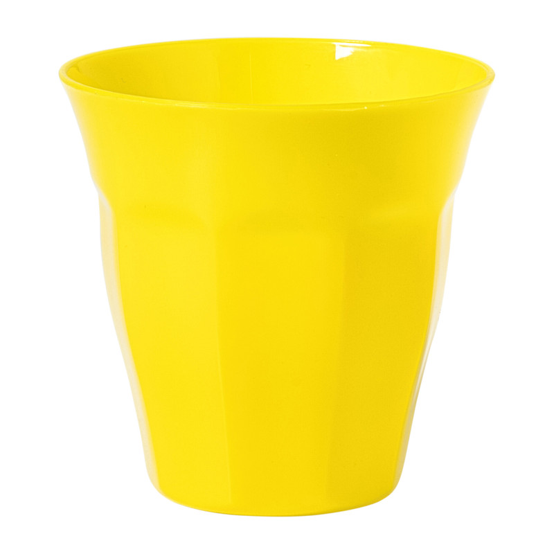 Beker facet - geel - 250 ml
