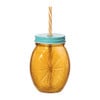 Mason jar citroen  - oranje - 450 ml