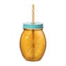 Mason jar citroen  - oranje - 450 ml