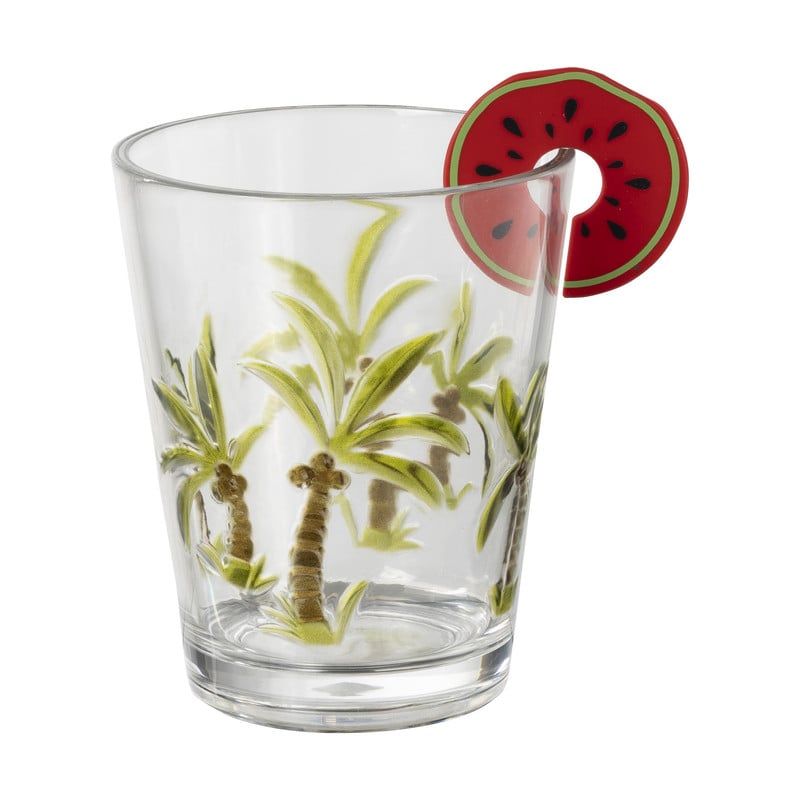 Glasmarkers fruit - set van 6