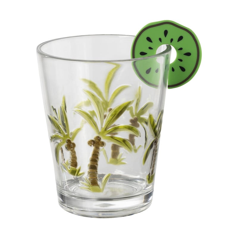 Glasmarkers fruit - set van 6