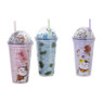 Funny beker kat - roze - 450 ml