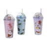 Funny beker kat - paars - 450 ml