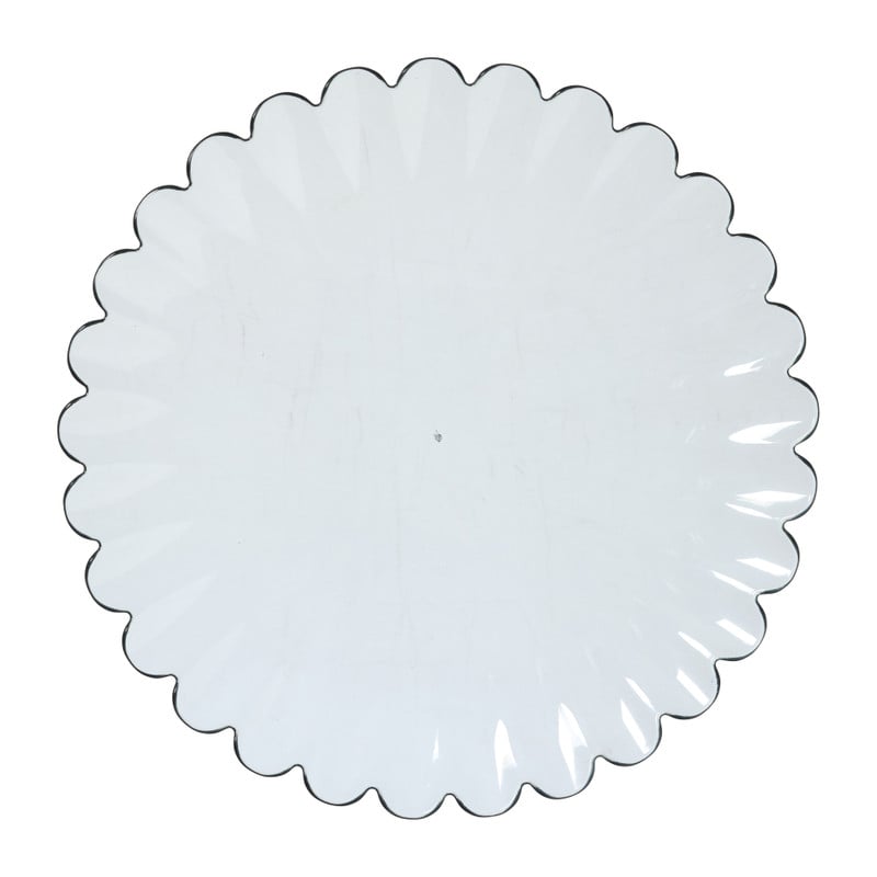 Ontbijtbord geschulpt - groen - ø22.9x2.1 cm