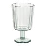 Waterglas op stam geschulpt - groen - 340 ml