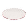 Dinerbord geschulpt - roze - ø28x2.5 cm