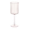 Wijnglas geschulpt - roze - 370  ml