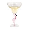 Cocktailglas flamingo - transparant/roze - ml