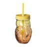 Mason jar toekan - oranje/geel - 400 ml