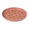 Ontbijtbord zonnetjes - roze/oranje - ø20x2 cm