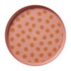Dinerbord zonnetjes - roze - ø25x2 cm