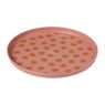 Dinerbord zonnetjes - roze - ø25x2 cm