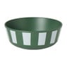 Schaaltje streep - groen -ø15x5.6 cm