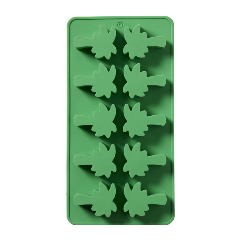 Ijsblokjesvorm palmboom - groen - 8 ijsblokjes