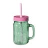 Mason jar palmboom - groen - 450 ml