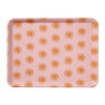 Dienblad zonnetjes - roze/oranje - 2.2x40x29 cm