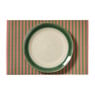 Placemats streep - roze/groen - set van 2