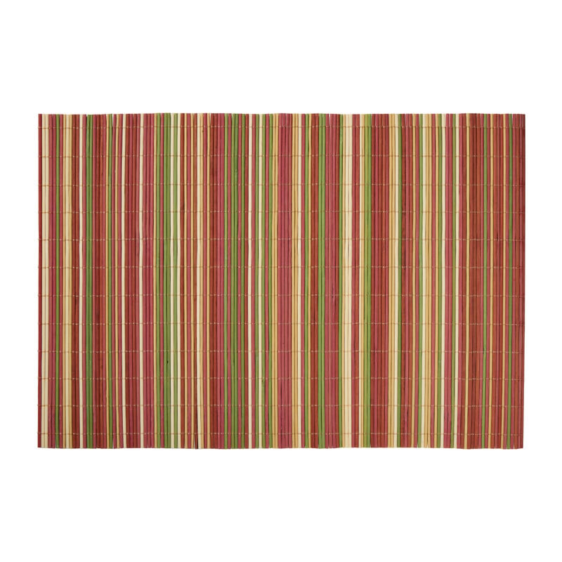 Placemat streepjes - multikleur - 30x45 cm