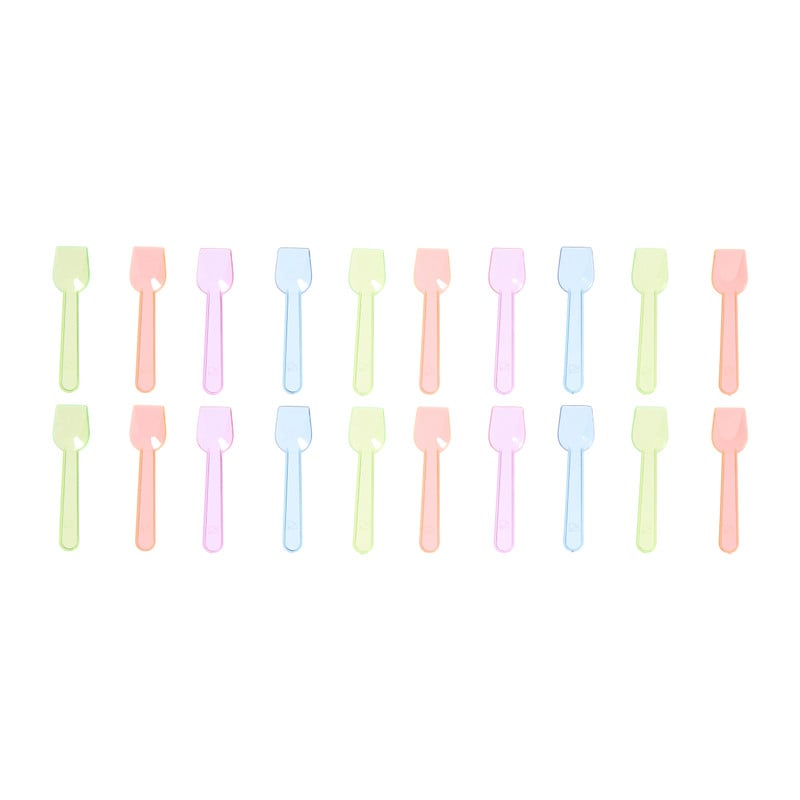 Ijslepeltjes - multikleur - set van 20