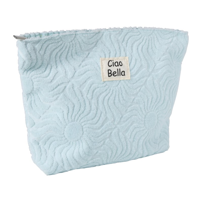 Toilettas badstof - 20x27 cm - diverse varianten 