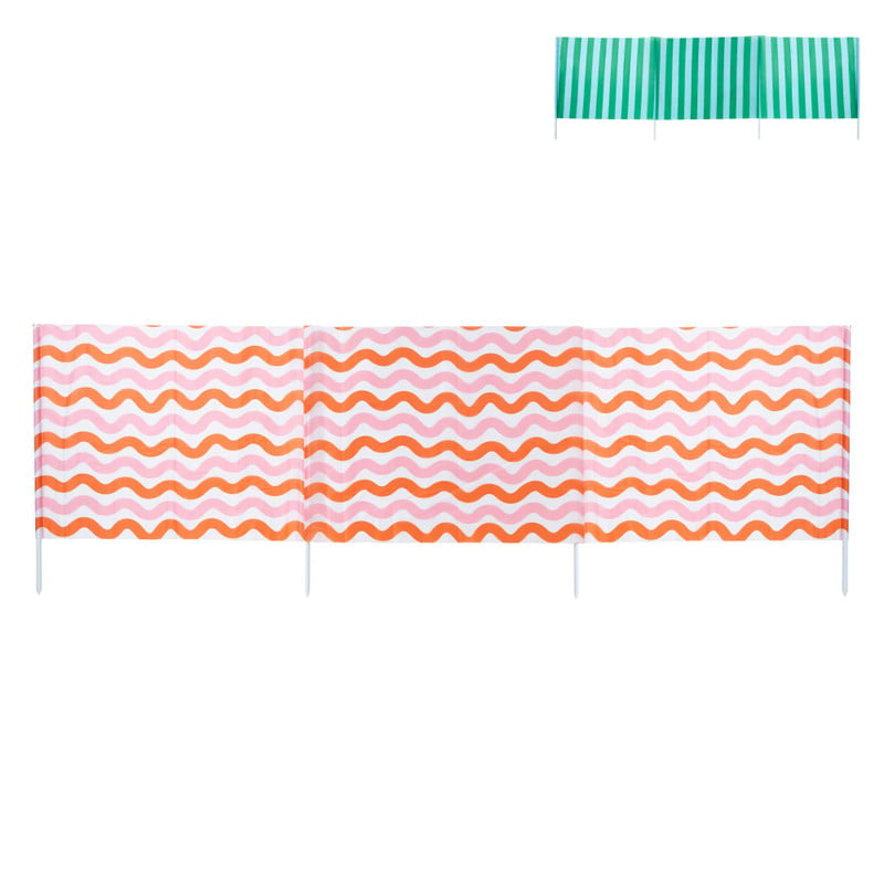 Windscherm met print - 80x300 cm - diverse varianten