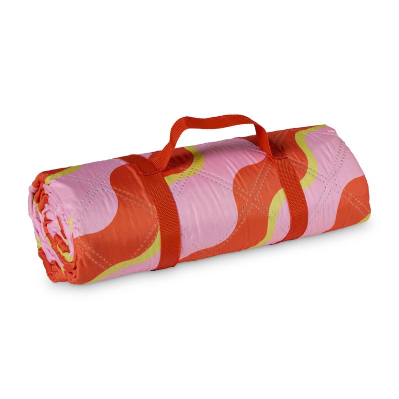 Picknick kleed - roze/oranje - 135x170 cm