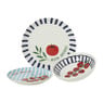 Dinerbord tomaat - blauw/rood - ø26.5x2 cm