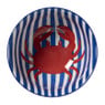 Schaaltje krab - blauw/rood - ø15.5x7.3 cm
