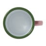Mok emaille mini - roze/groen - 150 ml