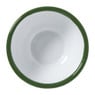 Schaaltje emaille - roze/groen - ø12x4 cm