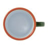 Mok emaille - groen/oranje - 350 ml