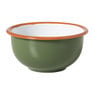 Schaaltje emaille - groen/oranje - ø12x4 cm