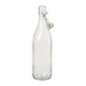 Waterfles met relief groot - transparant - 1 liter