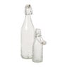 Waterfles met relief groot - transparant - 1 liter