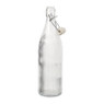 Waterfles met strepen groot - transparant - 1 liter