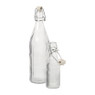 Waterfles met strepen groot - transparant - 1 liter