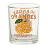 Glas met sinaasappels - transparant/oranje - 200 ml