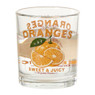 Glas met sinaasappels - transparant/oranje - 200 ml