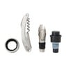 Wijnaccessoires - set van 4 - RVS